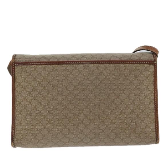 CELINE Macadam Canvas Shoulder Bag Beige - Picture 3 of 12